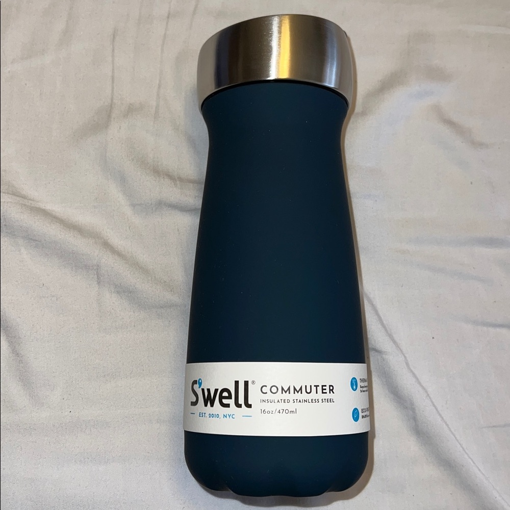 S'well Commuter Bottle - Matte Deep Blue